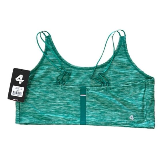 Fourlaps Women's Poise Longline Space Dye Bra Green Size XXL NWT - Picture 2 of 6
